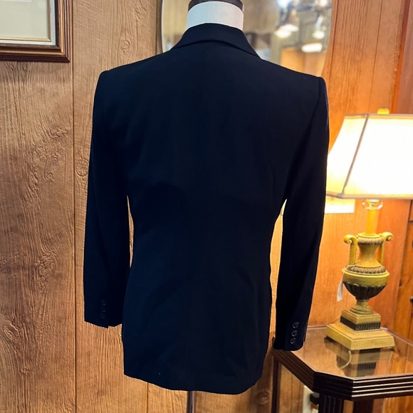 Jones New York navy wool double breasted blazer size 14P - Picture 5 of 6